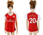 Wholesale Cheap Women's Arsenal #20 Mustafi Home Soccer Club Jersey