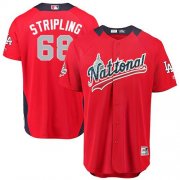 Wholesale Cheap Dodgers #68 Ross Stripling Red 2018 All-Star National League Stitched MLB Jersey