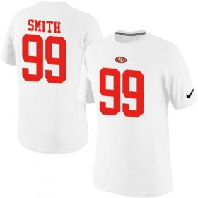 Wholesale Cheap Nike San Francisco 49ers #99 Aldon Smith Pride Name & Number NFL T-Shirt White