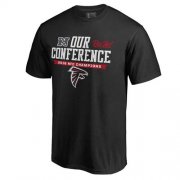 Wholesale Cheap Men's Atlanta Falcons Pro Line by Fanatics Branded Black 2016 NFC Conference Champions Our Conference T-Shirt