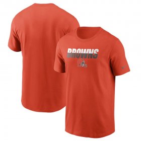 Wholesale Cheap Cleveland Browns Nike Split T-Shirt Orange