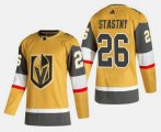 Wholesale Cheap Men's Vegas Golden Knights #26 Paul Stastny Gold 2020-21 Alternate Stitched Adidas Jersey