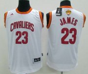 Cheap Youth Cleveland Cavaliers #23 LeBron James White 2016 The NBA Finals Patch Jersey