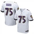 Wholesale Cheap Nike Ravens #75 Jonathan Ogden White Men's Stitched NFL New Elite Jersey