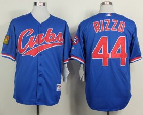 Wholesale Cheap Cubs #44 Anthony Rizzo Blue 1994 Turn Back The Clock Stitched MLB Jersey