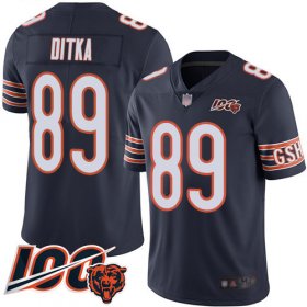 Wholesale Cheap Nike Bears #89 Mike Ditka Navy Blue Team Color Men\'s Stitched NFL 100th Season Vapor Limited Jersey