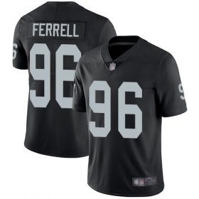 Wholesale Cheap Nike Raiders #96 Clelin Ferrell Black Team Color Men\'s Stitched NFL Vapor Untouchable Limited Jersey