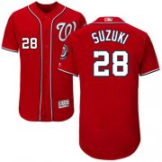 Wholesale Cheap Nationals #28 Kurt Suzuki Red Flexbase Authentic Collection Stitched MLB Jersey