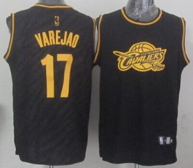 Wholesale Cheap Cleveland Cavaliers #17 Anderson Varejao Revolution 30 Swingman 2014 Black With Gold Jersey