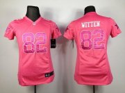 Wholesale Cheap Nike Cowboys #82 Jason Witten Pink Sweetheart Women's Stitched NFL Elite Jersey