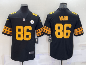 Wholesale Cheap Men\'s Pittsburgh Steelers #86 Hines Ward Black 2016 Color Rush Stitched NFL Nike Limited Jersey