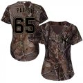 Wholesale Cheap Yankees #65 James Paxton Camo Realtree Collection Cool Base Women's Stitched MLB Jersey
