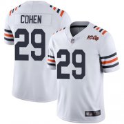 Wholesale Cheap Nike Bears #29 Tarik Cohen White Alternate Men's Stitched NFL Vapor Untouchable Limited 100th Season Jersey