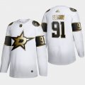 Wholesale Cheap Dallas Stars #91 Tyler Seguin Men's Adidas White Golden Edition Limited Stitched NHL Jersey