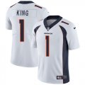 Wholesale Cheap Nike Broncos #1 Marquette King White Men's Stitched NFL Vapor Untouchable Limited Jersey