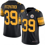 Wholesale Cheap Nike Steelers #39 Minkah Fitzpatrick Black Men's Stitched NFL Limited Rush Jersey