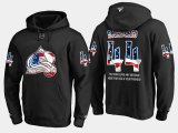 Wholesale Cheap Avalanche #44 Mark Barberio NHL Banner Wave Usa Flag Black Hoodie