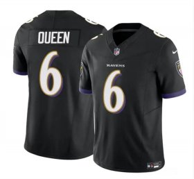 Cheap Men\'s Baltimore Ravens #6 Patrick Queen Black 2023 F.U.S.E. Vapor Limited Football Stitched Jersey