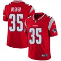 Wholesale Cheap Nike Patriots #35 Kyle Dugger Red Men's Stitched NFL Limited Inverted Legend Jersey