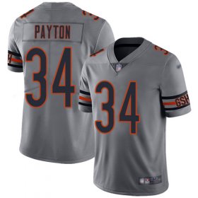 Wholesale Cheap Nike Bears #34 Walter Payton Silver Men\'s Stitched NFL Limited Inverted Legend Jersey