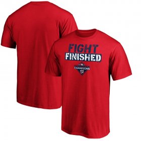 Wholesale Cheap Washington Nationals Majestic 2019 World Series Champions Slogan T-Shirt Red