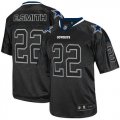 Wholesale Cheap Nike Cowboys #22 Emmitt Smith Lights Out Black Men's Stitched NFL Elite Jersey