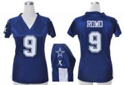 Wholesale Cheap Nike Cowboys #9 Tony Romo Navy Blue Team Color Draft Him Name & Number Top Women's Stitched NFL Elite Jersey