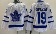 Wholesale Cheap Men's Toronto Maple Leafs #19 Jason Spezza White Authentic Jersey