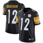 Wholesale Cheap Nike Steelers #12 Terry Bradshaw Black Team Color Men's Stitched NFL Vapor Untouchable Limited Jersey