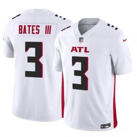 Wholesale Cheap Men\'s Atlanta Falcons #3 Jessie Bates III White 2023 F.U.S.E. Vapor Untouchable Limited Football Stitched Jersey