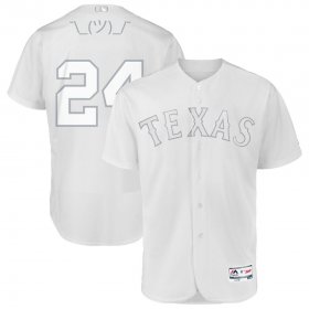 Wholesale Cheap Texas Rangers #24 Hunter Pence Majestic 2019 Players\' Weekend Flex Base Authentic Player Jersey White