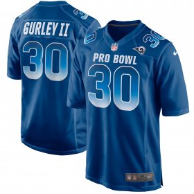 Wholesale Cheap Nike Rams #30 Todd Gurley II Royal Men\'s Stitched NFL Limited NFC 2019 Pro Bowl Jersey
