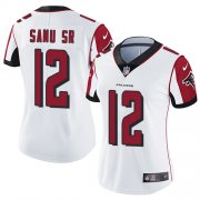 Wholesale Cheap Nike Falcons #12 Mohamed Sanu Sr White Women's Stitched NFL Vapor Untouchable Limited Jersey