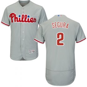 Wholesale Cheap Phillies #2 Jean Segura Grey Flexbase Authentic Collection Stitched MLB Jersey