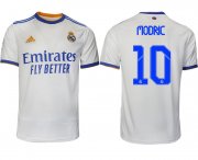 Wholesale Cheap Men 2021-2022 Club Real Madrid home aaa version white 10 Soccer Jerseys