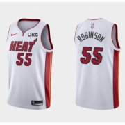 Wholesale Cheap Men's Miami Heat #55 Duncan Robinson White Stitched NBA Jersey