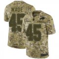 Wholesale Cheap Nike Bills #45 Christian Wade Camo Men's Stitched NFL Limited 2018 Salute To Service Jersey