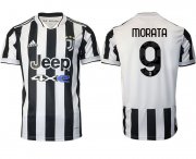 Wholesale Cheap Men 2021-2022 Club Juventus home aaa version white 9 Adidas Soccer Jersey