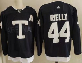Wholesale Cheap Men\'s Toronto Maple Leafs 44 Morgan Rielly Navy 2022 NHL Heritage Classic Adidas Jersey