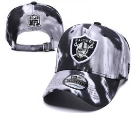 Wholesale Cheap Raiders Team Logo Gray Black Peaked Adjustable Fashion Hat YD