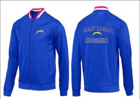 Wholesale Cheap NFL Los Angeles Chargers Heart Jacket Blue_1