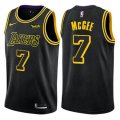 Wholesale Cheap Men's Los Angeles Lakers #7 JaVale McGee Black Nike NBA City Edition Swingman Jersey