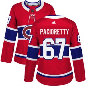 Wholesale Cheap Adidas Canadiens #67 Max Pacioretty Red Home Authentic Women\'s Stitched NHL Jersey