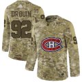 Wholesale Cheap Adidas Canadiens #92 Jonathan Drouin Camo Authentic Stitched NHL Jersey