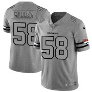 Wholesale Cheap Denver Broncos #58 Von Miller Men's Nike Gray Gridiron II Vapor Untouchable Limited NFL Jersey