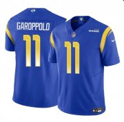 Cheap Men's Los Angeles Rams #11 Jimmy Garoppolo Blue 2024 F.U.S.E. Vapor Untouchable Football Stitched Jersey