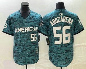 Wholesale Cheap Men\'s Tampa Bay Rays #56 Randy Arozarena Teal 2023 All Star Cool Base Stitched Jersey