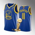 Wholesale Cheap Men's Golden State Warriors #11 Klay Thompson Royal 2022 NBA Finals Champions Stitched Jersey