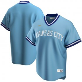 Wholesale Cheap Kansas City Royals Nike Road Cooperstown Collection Team MLB Jersey Light Blue