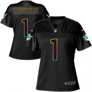 Wholesale Cheap Nike Dolphins #1 Tua Tagovailoa Black Women's NFL Fashion Game Jersey